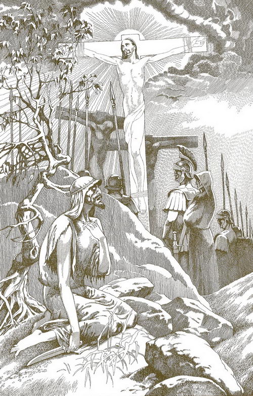 Левий и Иешуа на кресте